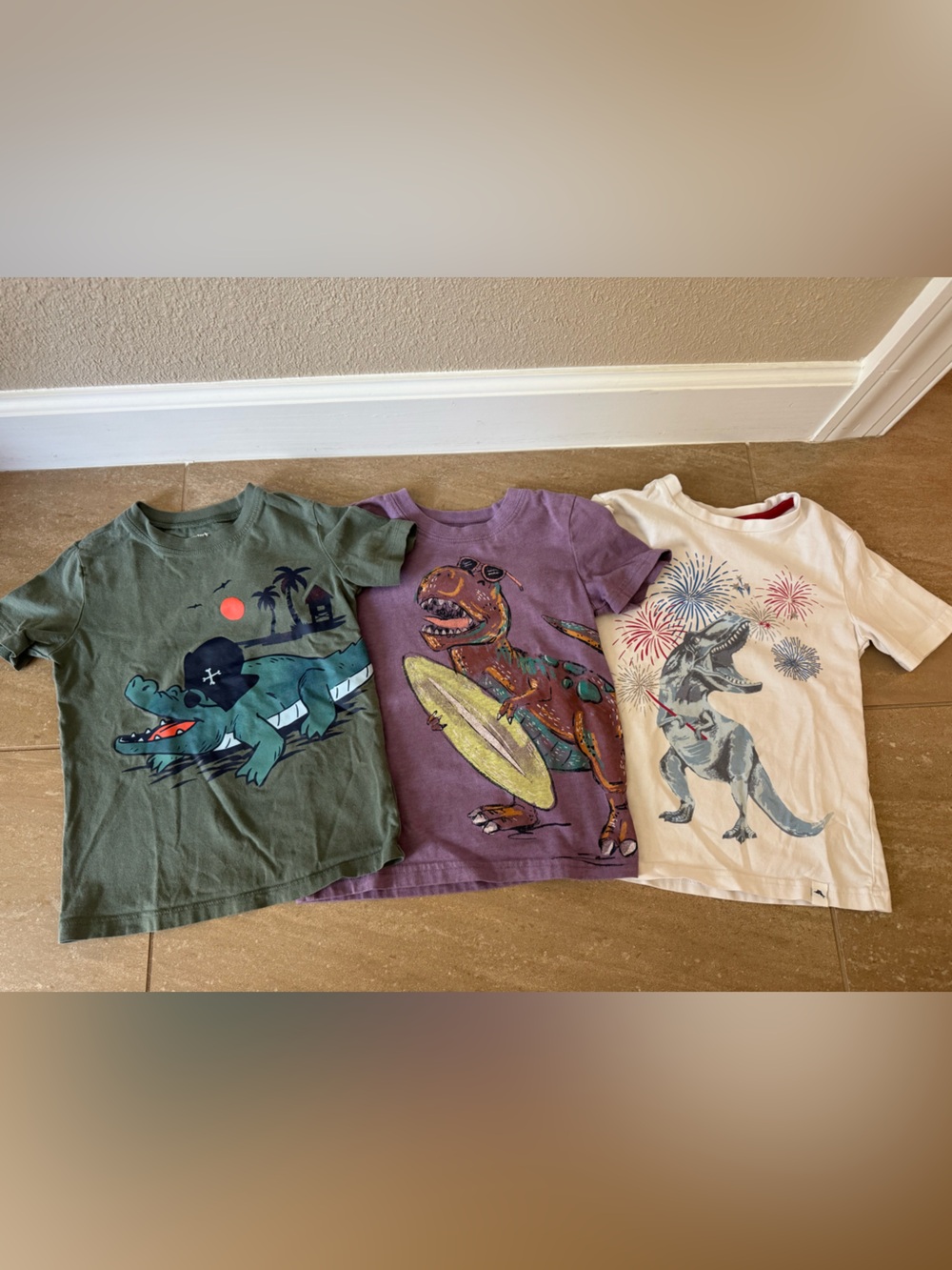 4T Boys Tees - Dino 🦖 and Alligator 🐊